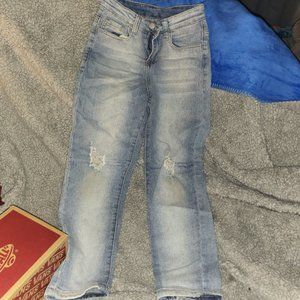 Ripped Light Denim Jeans | Boys Size 8